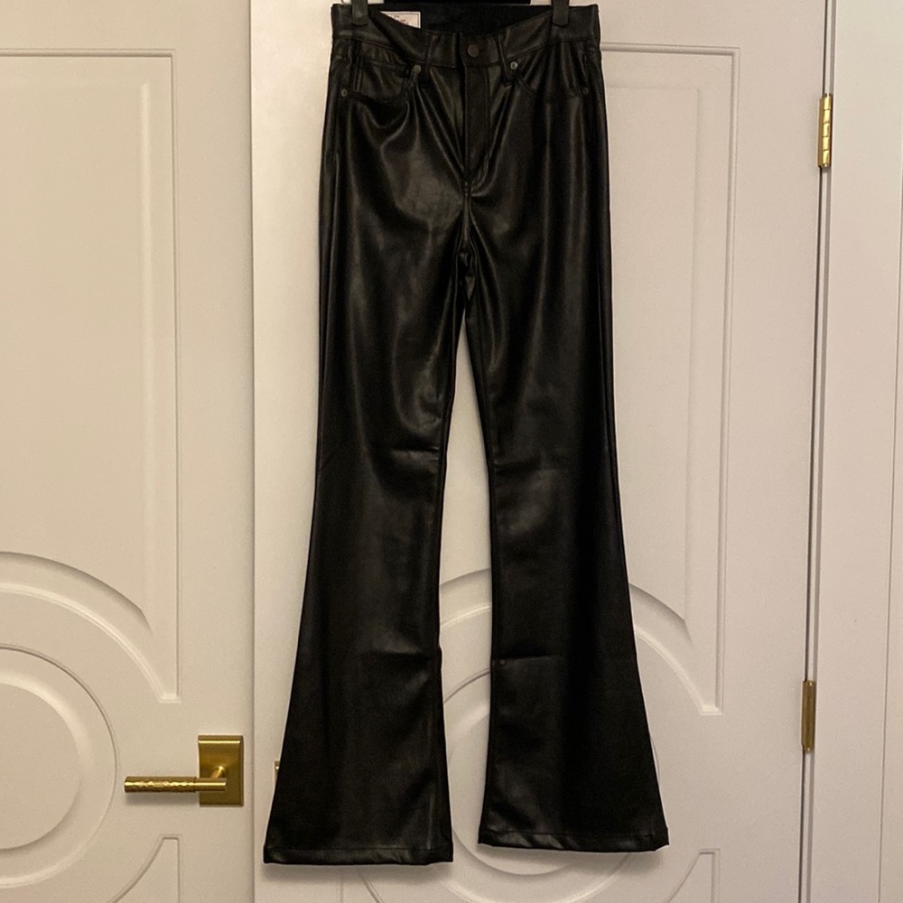 BNWOT GAP Faux Leather 70’s Flared Pants